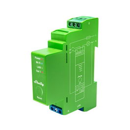 Shelly Pro Dimmer 1PM Regulador de Intensidad para LED/Bombilla con WLAN, LAN, BT, Montaje en Carril DIN