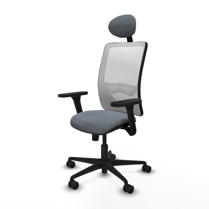 PIQUERAS Y CRESPO Silla de oficina Zulema Gris y Blanco PIQUERAS Y CRESPO Silla de oficina Zulema Gris y Blanco