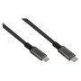 GoodConnections Cable USB-C 4.0 (ST-ST) 1m Textilmantel 100W 8K 30Hz Gris