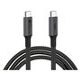 GoodConnections Cable USB-C 4.0 (ST-ST) 1m Textilmantel 100W 8K 30Hz Gris