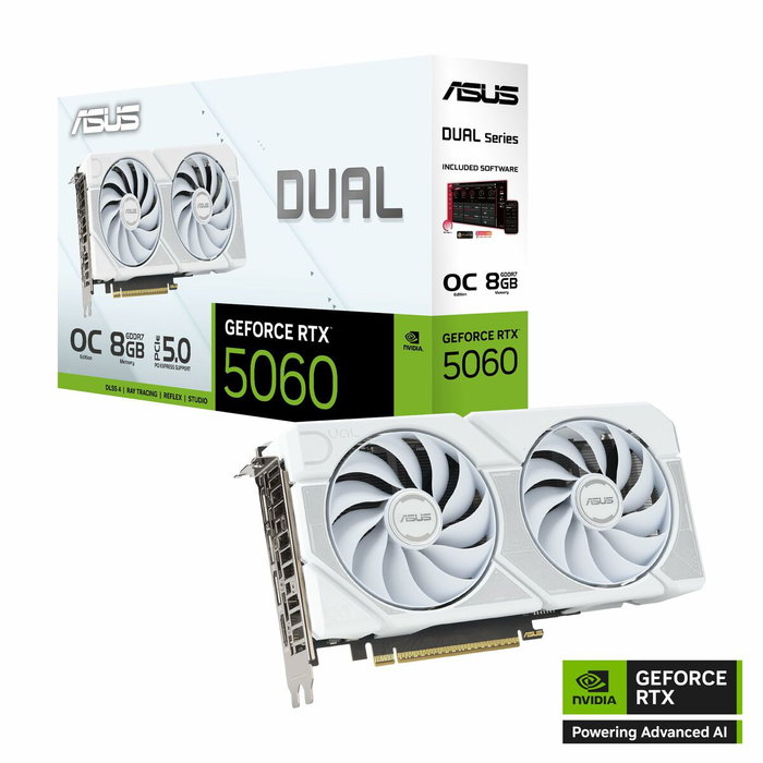 ASUS Dual GeForce RTX 5060 OC Edition 8GB GDDR7 Blanco