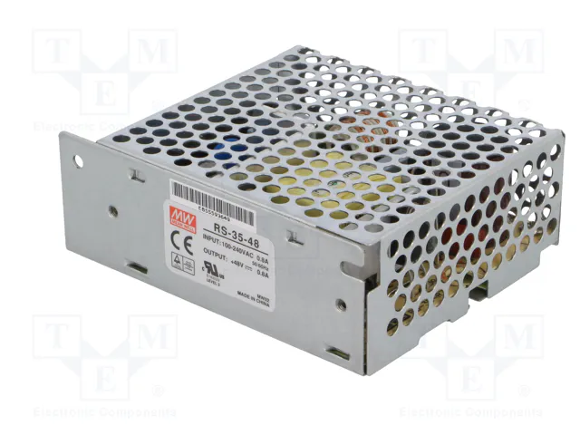 MEAN WELL RS-35-48 Alimentador de impulso 35W 48VDC