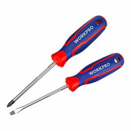 Workpro Juego de 2 destornilladores PH2 y 6.5 mm