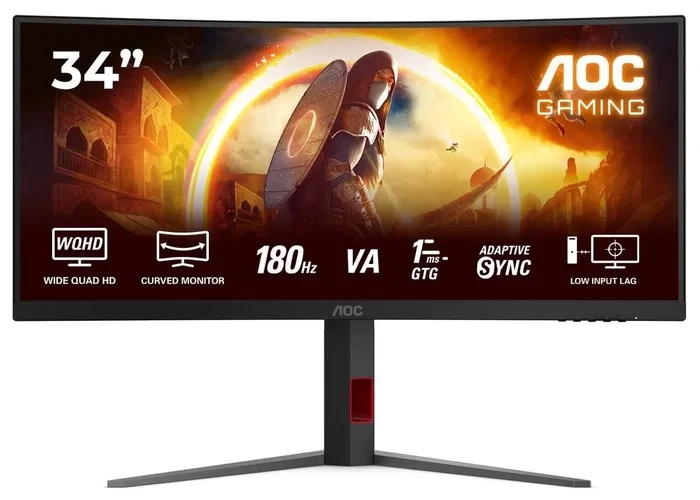 AOC CU34G4 Monitor Gaming Curvo 34 pulg. WQHD 180 Hz Fast VA AOC CU34G4 Monitor Gaming Curvo 34 pulg. WQHD 180 Hz Fast VA