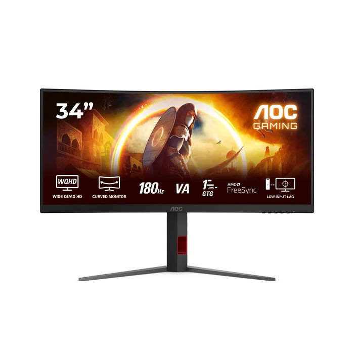 AOC CU34G4 Monitor Gaming Curvo 34 pulg. WQHD 180 Hz Fast VA AOC CU34G4 Monitor Gaming Curvo 34 pulg. WQHD 180 Hz Fast VA