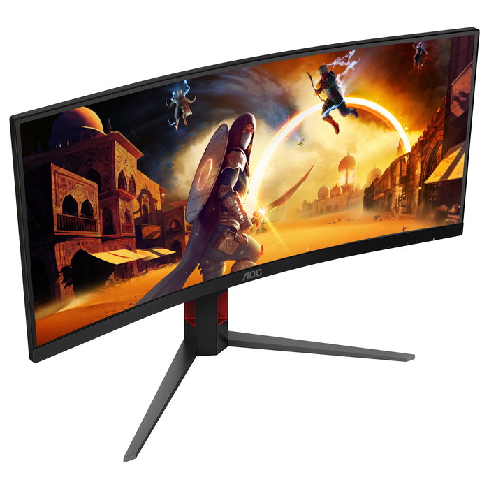 AOC CU34G4 34" (3440x1440) FastVA 180Hz 0.5ms Curvo HDR10 FreeSync Premium HDMI DisplayPort Gaming Monitor Negro AOC CU34G4 34" (3440x1440) FastVA 180Hz 0.5ms Curvo HDR10 FreeSync Premium HDMI DisplayPort Gaming Monitor Negro