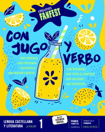 EDELVIVES, CON JUGO Y VERBO. LENGUA B 1º PRIM CUADRÍCULA 22 FANFEST - EDELVIVES