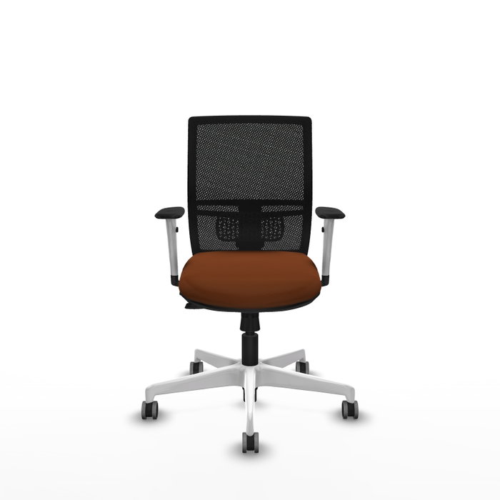 PIQUERAS Y CRESPO Silla de oficina Yunquera con mecanismo Sincro/Traslack, Marrón y Negro PIQUERAS Y CRESPO Silla de oficina Yunquera con mecanismo Sincro/Traslack, Marrón y Negro