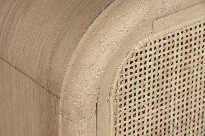 DKD Home Decor Cómoda Tropical Natural Ratán y Abeto 79 x 39 x 80 cm