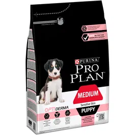 Purina Pro Plan Puppy Medium Derma 3 kg - Comida para Perros Cachorros de Raza Mediana, Nutrición Adaptada