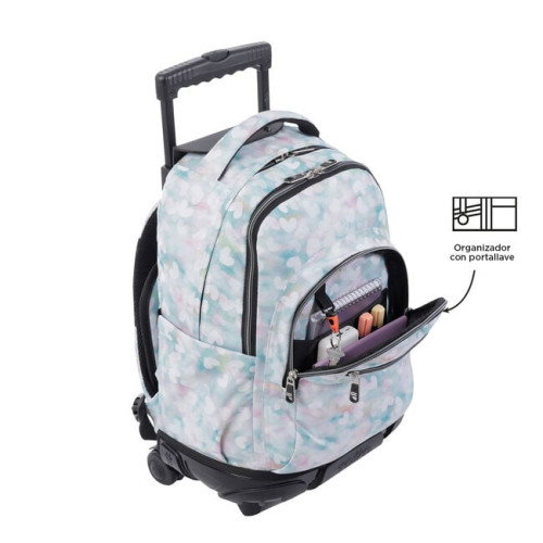 Totto Mochila Escolar con Ruedas Corazones Pastel MA03ECO006-2311P-4HX