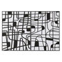 DKD Home Decor Cuadro Lienzo de Líneas, Pack de 2, 103x143 cm, Negro y Blanco