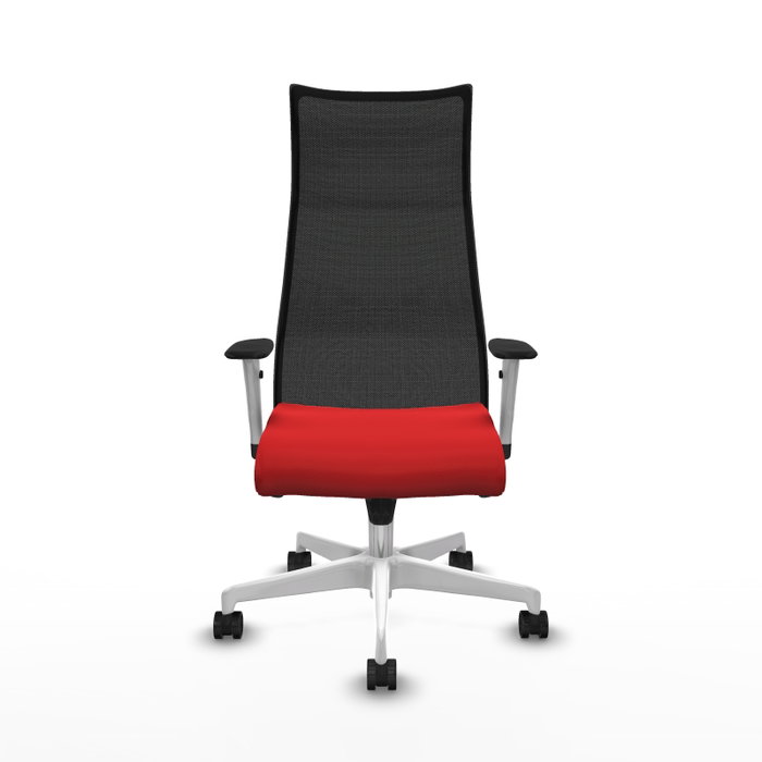 PIQUERAS Y CRESPO Sillón Albacete con Mecanismo Sincro, Similpiel Rojo y Malla Negro PIQUERAS Y CRESPO Sillón Albacete con Mecanismo Sincro, Similpiel Rojo y Malla Negro