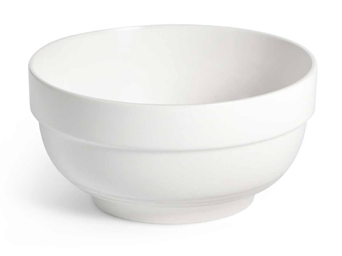 Vessia Bowl Apilable Porcelana Blanco 13 cm (13x6.5x13 cm) Capacidad 500 ml (Set de 36) Vessia Bowl Apilable Porcelana Blanco 13 cm (13x6.5x13 cm) Capacidad 500 ml (Set de 36)