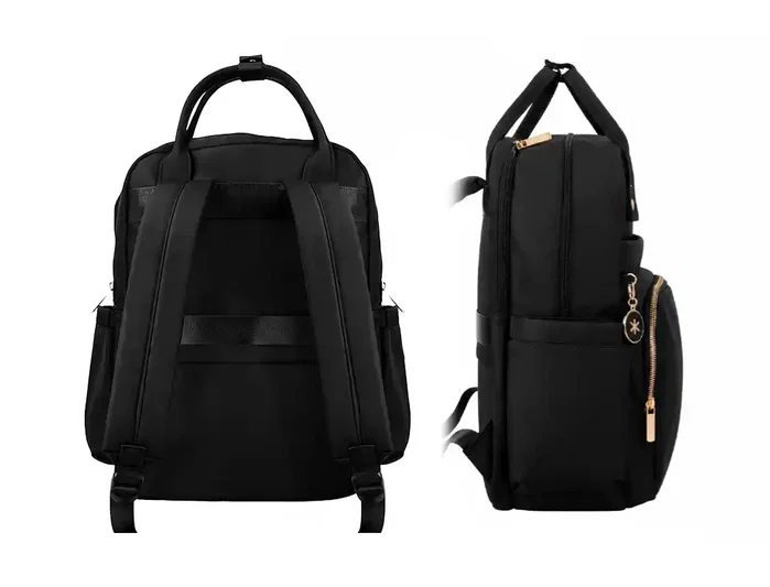 Antartik Mochila Square de 4 compartimentos color negro