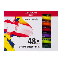 Amsterdam Set de acrílicos de selección general 48 x 20 ml