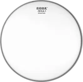 CODE Parche Tom 6" Dna Coated (Blanco) GRIP-TIGHT Sonido Vintage