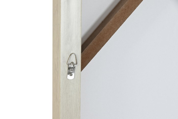 DKD Home Decor Cuadro Beige Blanco Lienzo Ps 82.5 x 3.5 x 82.5 cm (2 Unidades)