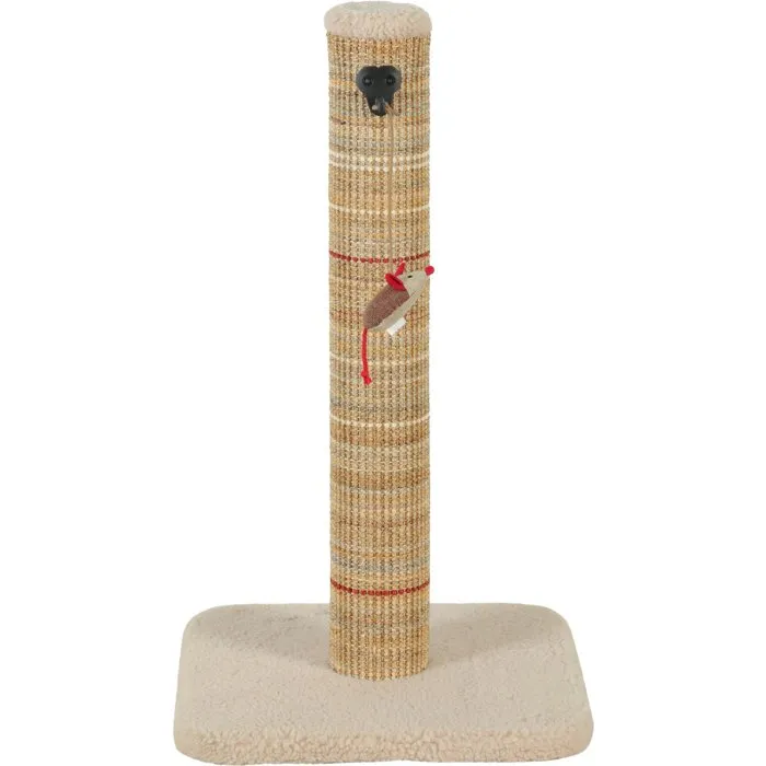 Zolux AABWL75216 Rascador para Gatos Sisal 60 cm con Juguete Colgante Color Beige Boreal