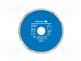 HÖGERT TECHNIK Disco cortante de diamante de 125mm