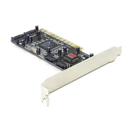 DeLOCK Controlador SATA con 4 puertos y RAID, interfaz PCI 2.2
