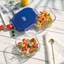 Luminarc Urban Box Recipiente Cuadrado de Vidrio 80 cl Bicolor