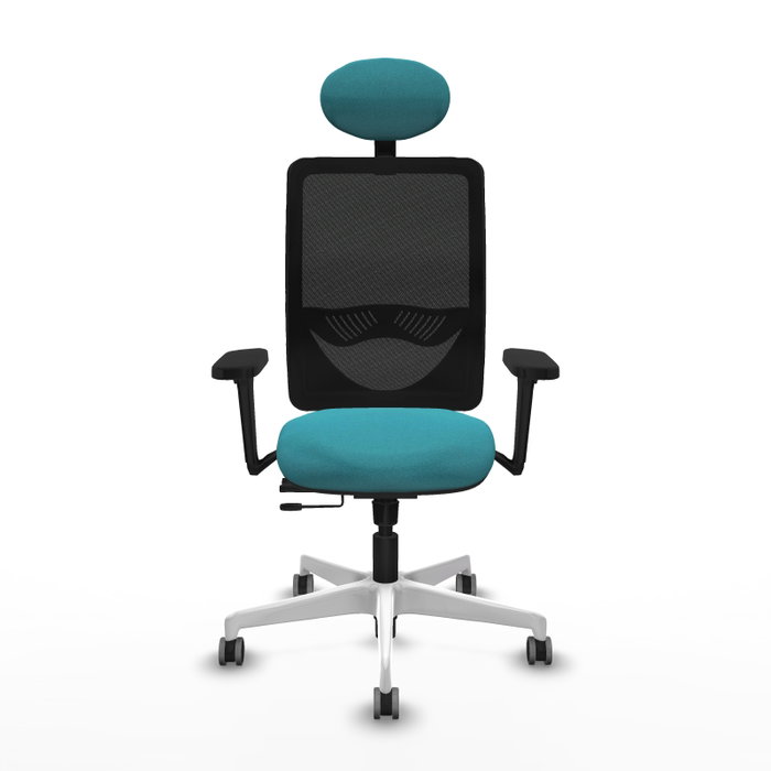 PIQUERAS Y CRESPO Silla de oficina Zulema Turquesa y Negro PIQUERAS Y CRESPO Silla de oficina Zulema Turquesa y Negro