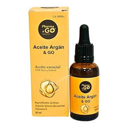 PHARMA & GO Aceite de Argan 30ml para Cabello Uñas Hidratación y Cicatrización