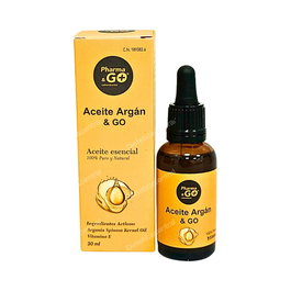 PHARMA & GO Aceite de Argan 30ml para Cabello Uñas Hidratación y Cicatrización