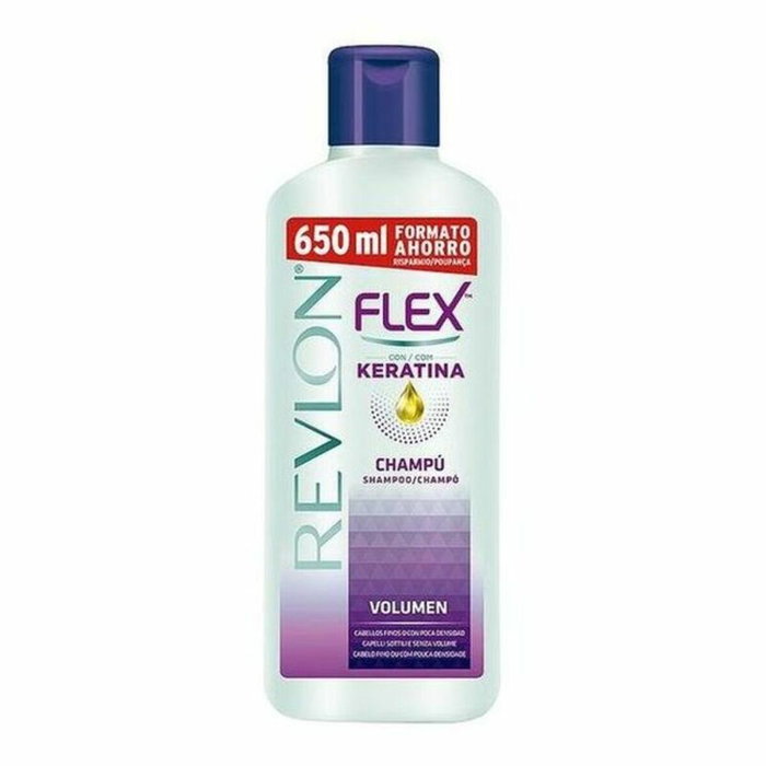 Revlon Mass Market FLEX KERATIN Champú Volumen Cabello Delgado 650 ml