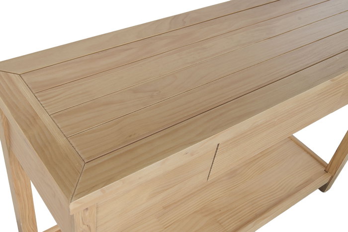 DKD Home Decor Consola Alpino Natural 120x40x78 cm Pino 3 Cajones