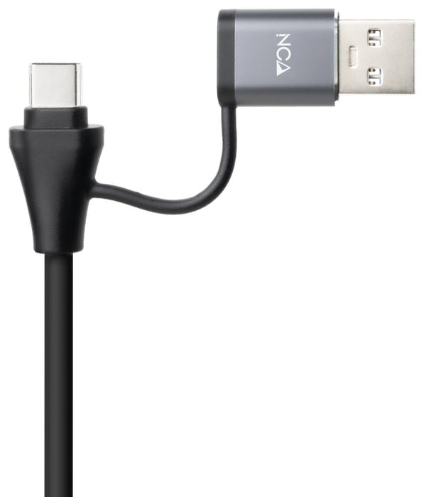 Nanocable Conversor USB-C y USB-A a Ethernet RJ45 y 3xUSB-A 3.0 Gris Nanocable Conversor USB-C y USB-A a Ethernet RJ45 y 3xUSB-A 3.0 Gris