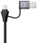 Nanocable Conversor USB-C y USB-A a Ethernet RJ45 y 3xUSB-A 3.0 Gris