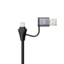 Nanocable Hub USB y Ethernet 10.03.0412 con 3xUSB-A 3.0 y RJ45, Gris