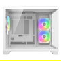 Cougar CGR-2QA6W-RGB Mini FV150 ARGB, Mini Tower Gaming, Blanco, Ventana Lateral, 1x 120mm Ventilador Trasero, microATX/Mini-ITX, Iluminación ARGB, Multi, Panel de Cristal Templado