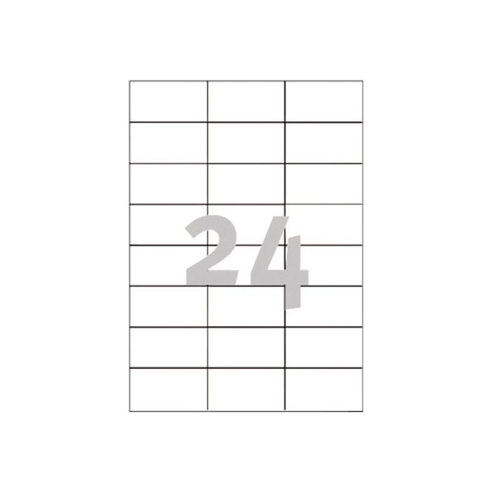 Avery Zweckform Etiquetas Avery 3474, 70 x 37 mm, Blanca, Caja de 24 Hojas
