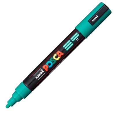 Posca Marcador PC-5M Punta Bala 1,8-2,5 mm Verde Esmeralda
