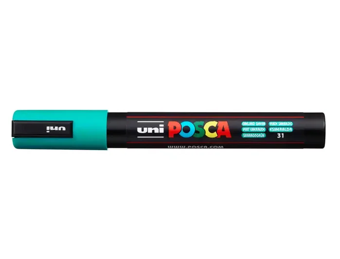Posca Marcador PC-5M Punta Bala 1,8-2,5 mm Verde Esmeralda Posca Marcador PC-5M Punta Bala 1,8-2,5 mm Verde Esmeralda