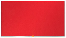 Tablero Fieltro Nobo Panoramica 40 (900X510 Mm) Rojo Brillante