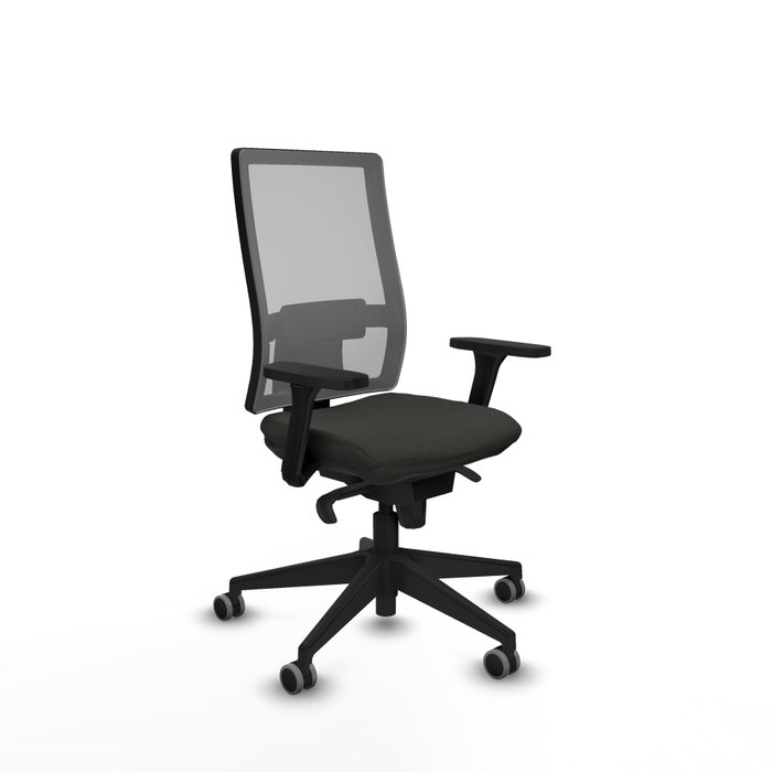 PIQUERAS Y CRESPO Silla de oficina Horna con mecanismo Sincro, Negro y Gris PIQUERAS Y CRESPO Silla de oficina Horna con mecanismo Sincro, Negro y Gris