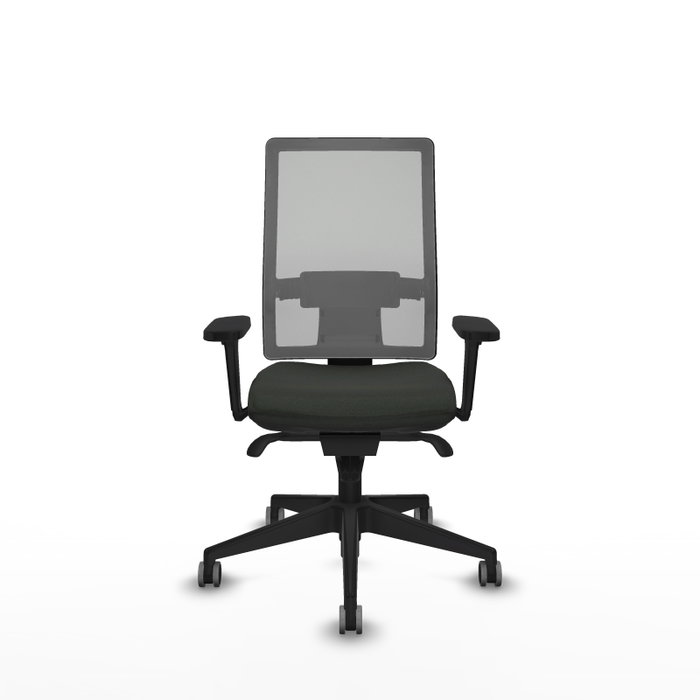 PIQUERAS Y CRESPO Silla de oficina Horna con mecanismo Sincro, Negro y Gris PIQUERAS Y CRESPO Silla de oficina Horna con mecanismo Sincro, Negro y Gris
