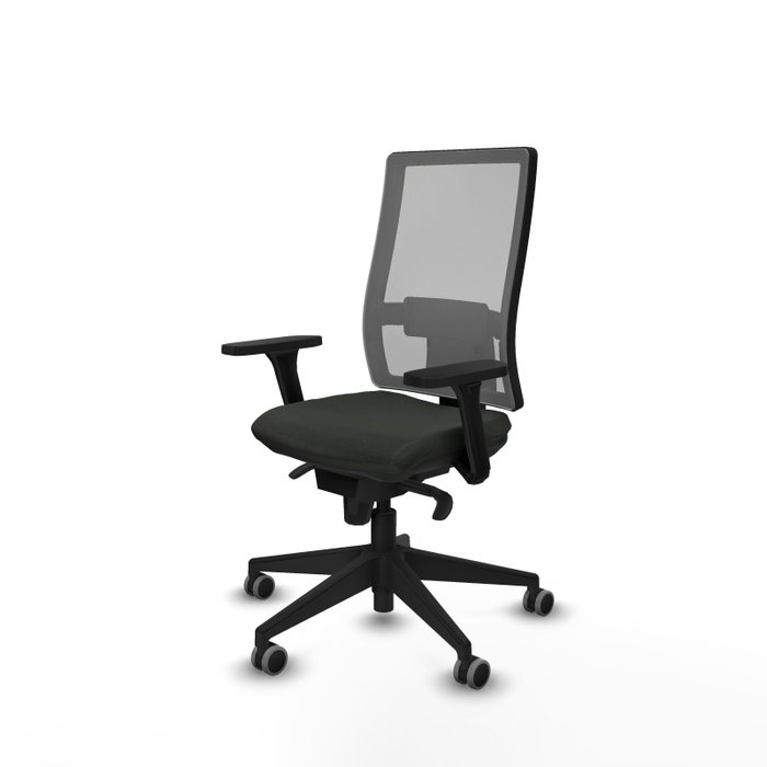 PIQUERAS Y CRESPO Silla de oficina Horna con mecanismo Sincro, Negro y Gris PIQUERAS Y CRESPO Silla de oficina Horna con mecanismo Sincro, Negro y Gris