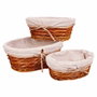Juego de Cestos Alexandra House Living Mimbre Madera de sauce 26 x 15 x 36 cm 31 x 21 x 13 cm 26 x 17 x 11 cm 3 Piezas