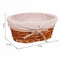 Juego de Cestos Alexandra House Living Mimbre Madera de sauce 26 x 15 x 36 cm 31 x 21 x 13 cm 26 x 17 x 11 cm 3 Piezas