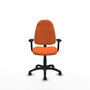 PIQUERAS Y CRESPO Silla de oficina Algarra Naranja con brazos 2D
