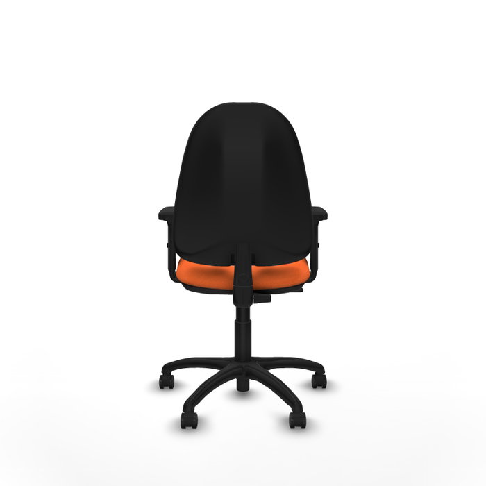 PIQUERAS Y CRESPO Silla de oficina Algarra Naranja con brazos 2D PIQUERAS Y CRESPO Silla de oficina Algarra Naranja con brazos 2D