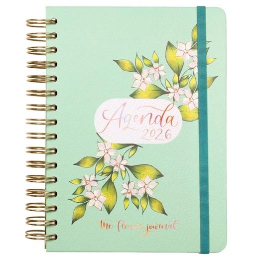 Finocam Agenda Espiral The Flower Journal E10-155x212 mm 1Dp Tapa Dura Verde 2026 Idioma Español Finocam Agenda Espiral The Flower Journal E10-155x212 mm 1Dp Tapa Dura Verde 2026 Idioma Español