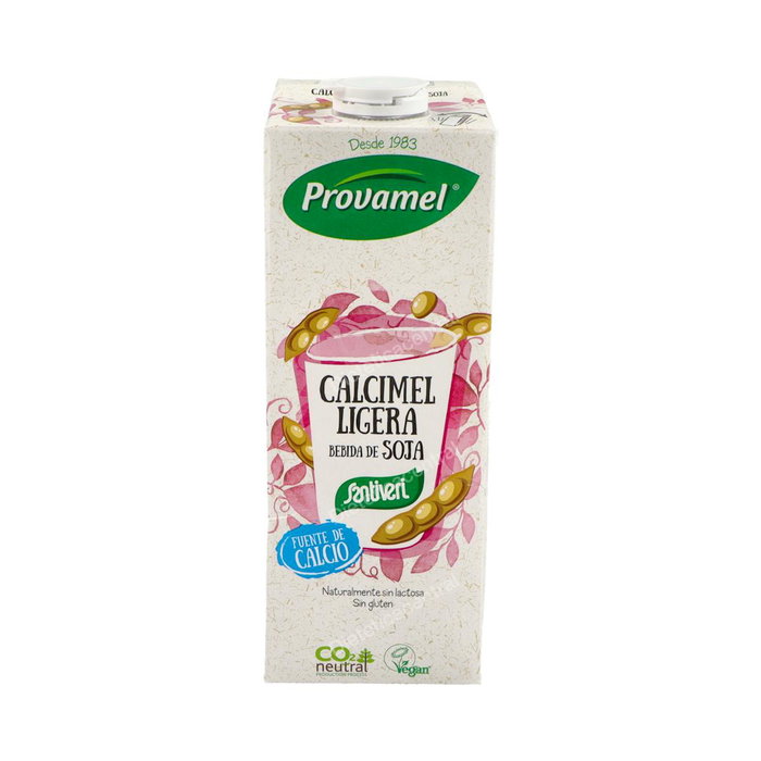 Provamel Bebida Vegetal de Soja Calcimel Ligera Sin Azúcares Añadidos, Con Calcio, 1L - Apto para Veganos Provamel Bebida Vegetal de Soja Calcimel Ligera Sin Azúcares Añadidos, Con Calcio, 1L - Apto para Veganos