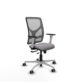 PIQUERAS Y CRESPO Silla de oficina Motilla Gris con mecanismo Sincro/Traslack