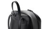 Lucky Bees 1285 Mochila de Piel Negra, Accesorio Imprescindible de Polipiel 100% para Uso Diario y Oficina, Elegante y Duradera